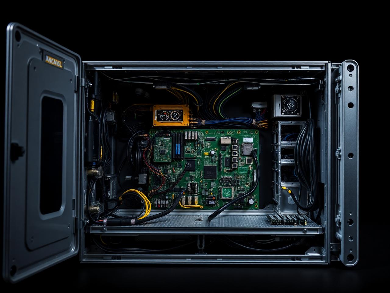 Open box build chassis with internal integration