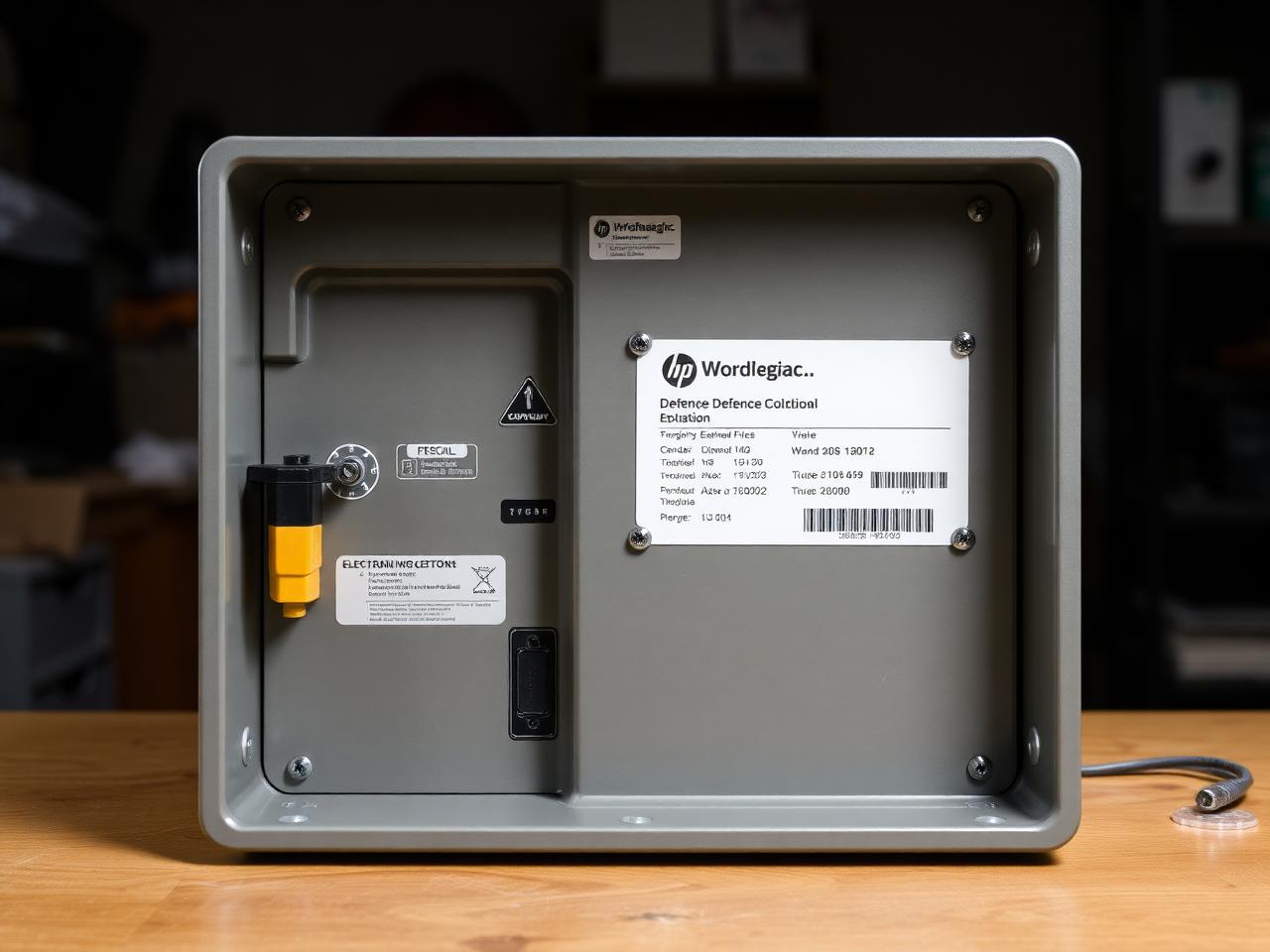 Finished electro-mechanical enclosure ready for shipment