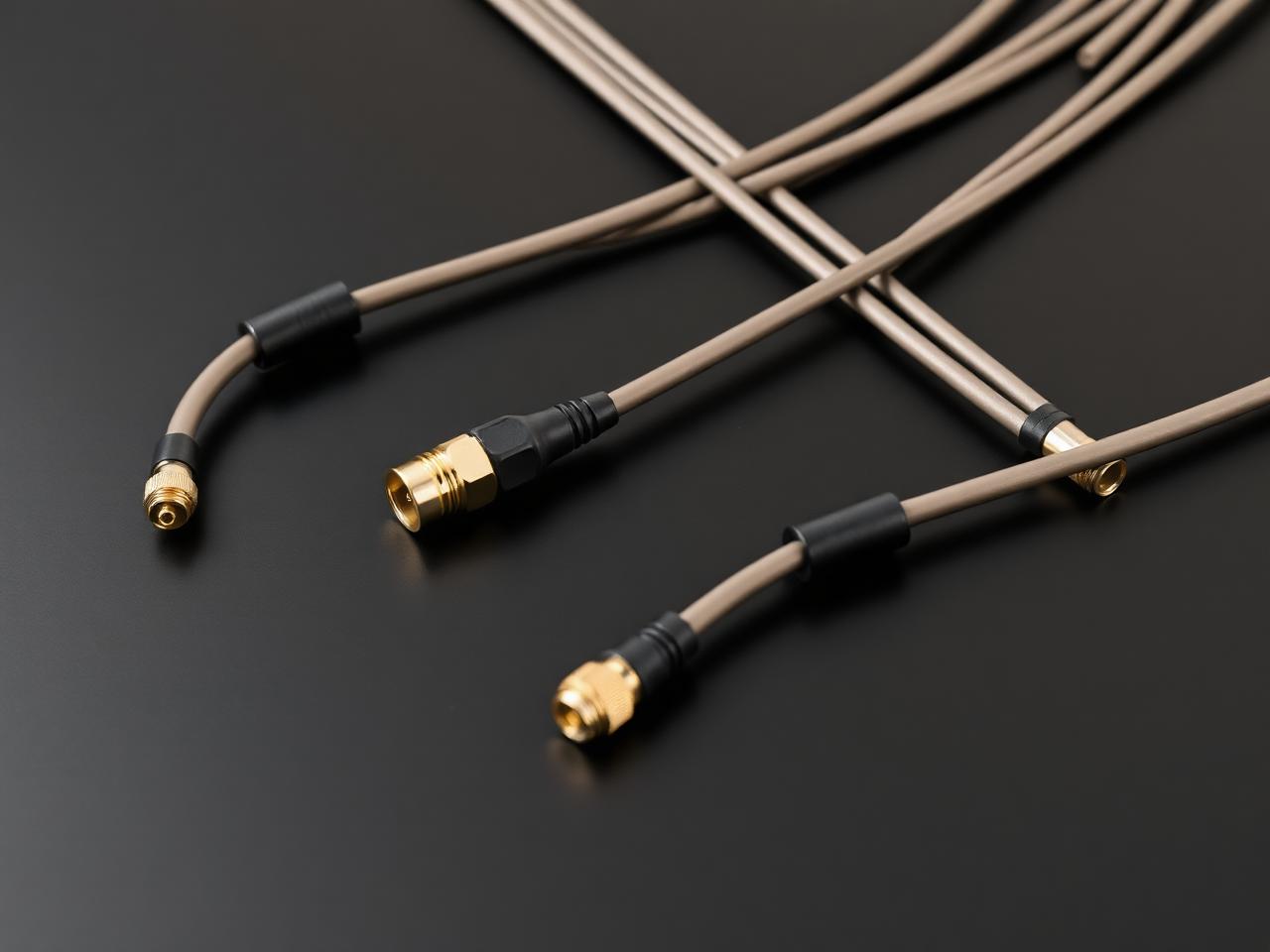 Matched set of semi-rigid RF jumpers